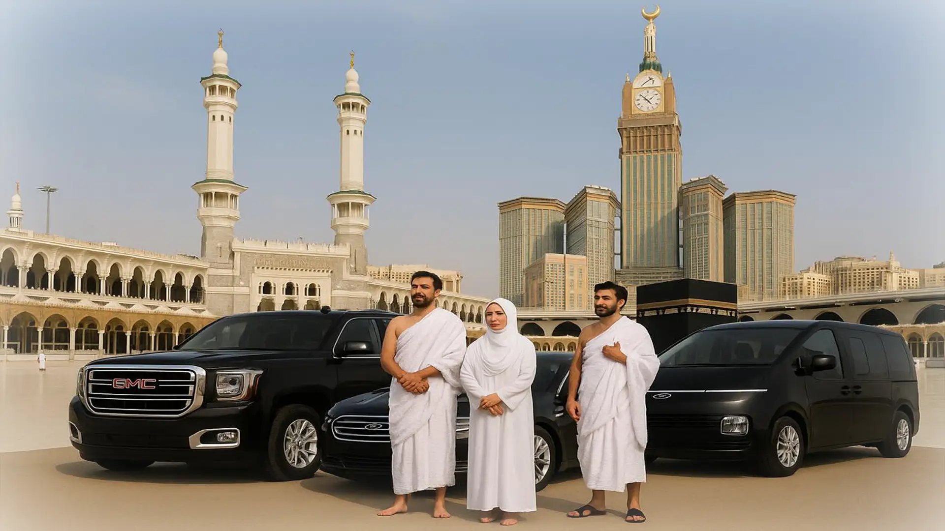 24/7 private taxi from Jeddah Airport to Makkah – Umrah & Hajj transfers with fixed pricing and professional drivers